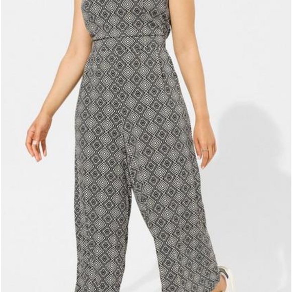 NWT 2x Studio Knit Tube Top Wide Leg Jumpsuit - Picture 5 of 6